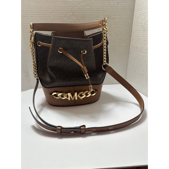 MICHAEAL KORS Devon Medium Logo Bucket Bag NEW - Picture 3 of 13